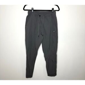 Bearded Goat Joggers Men Small Rover Nylon Drawstring Pants Gray Water Resistant
